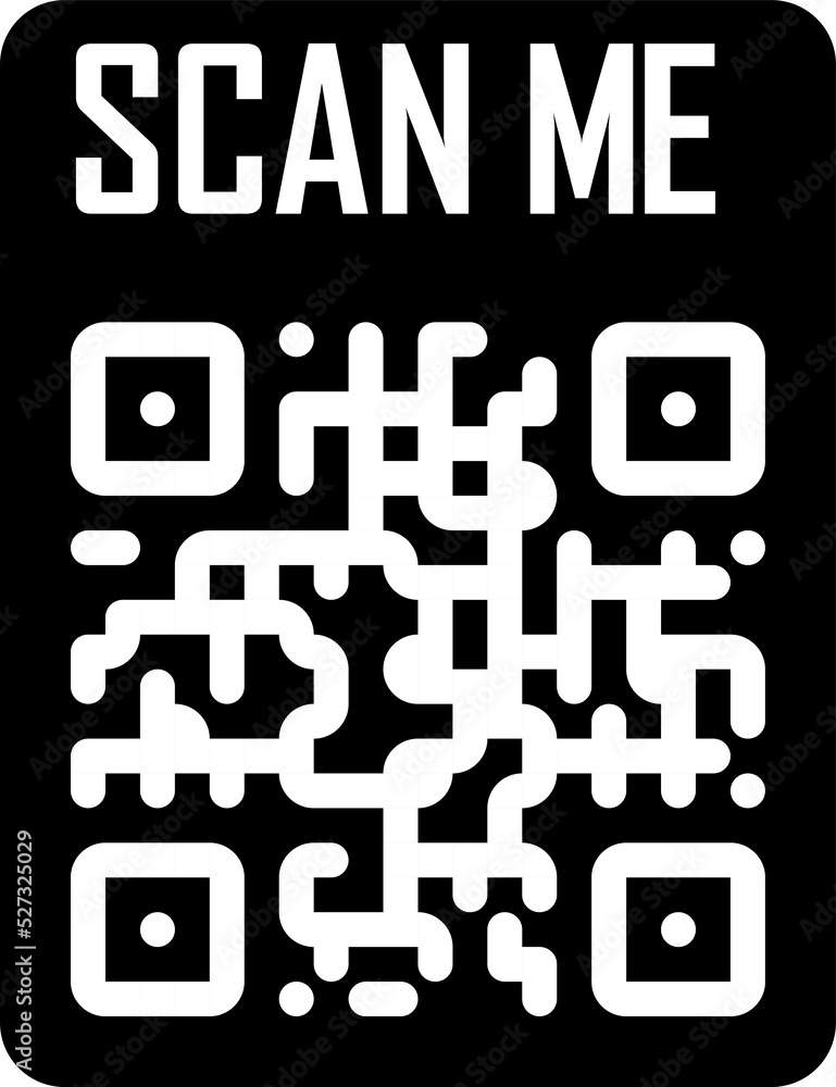 Poster scan qr code flat icon