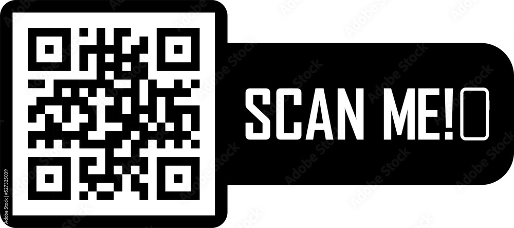 Poster scan qr code flat icon