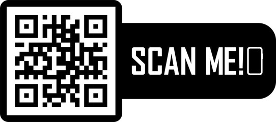 Scan QR code flat icon