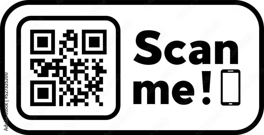 Poster scan qr code flat icon