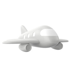 Airplane 3D. Travel element.