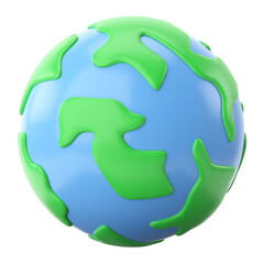 3D globe. Travel element.