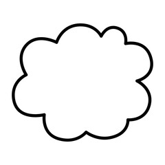 Speech bubble line icon