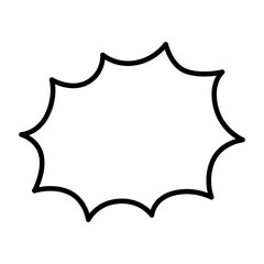 Speech bubble line icon