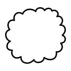 Speech bubble line icon