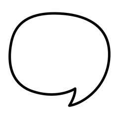 Speech bubble line icon