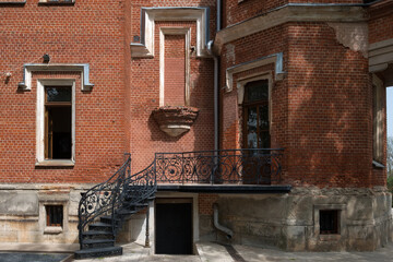 Ramon, Voronezh region, Wrought iron staircase of the palace. The palace complex of the...