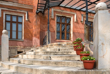 Ramon, Voronezh region,  The porch of the palace. The palace complex of the Oldenburgskys. This is the only royal residence in the Black Earth Region.