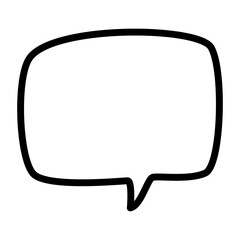 Fototapeta premium Speech bubble line icon