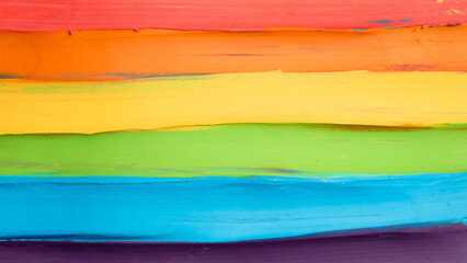 Rainbow flag lgbt from plasticine pride day. Background texture with empty space.