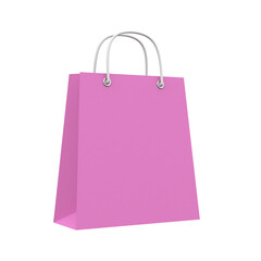 Shopping bag. Paper bag. 3D element.