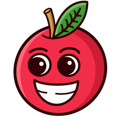 cute apple smile