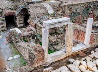Fototapeta na wymiar Roman Forum, Thessaloniki, Central Macedonia, Greece