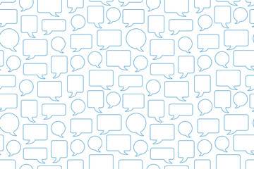seamless pattern with speech bubbles, chat windows- vector illustration - 527331020