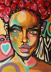 Afrika Lady Graffiti Freestyle - 527331440
