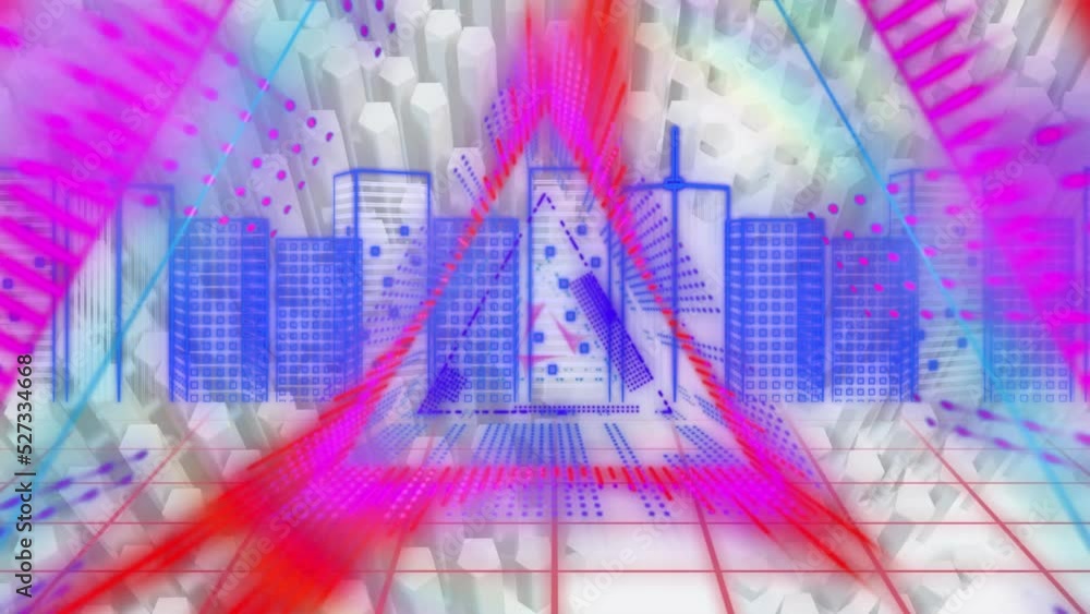 Poster animation of statistics and financial data processing over grid