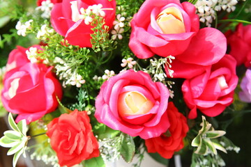 Close up of artificial flower bouquet
