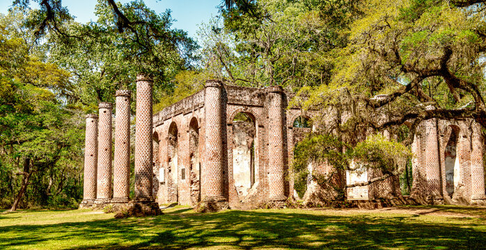 Old Sheldon Church ruins, South Carolina.