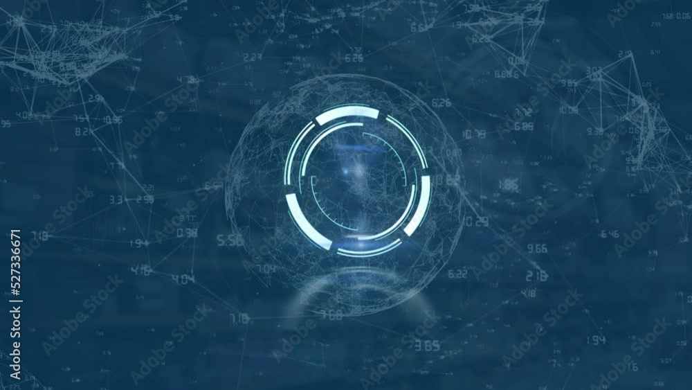 Poster animation of scope scanning over globe