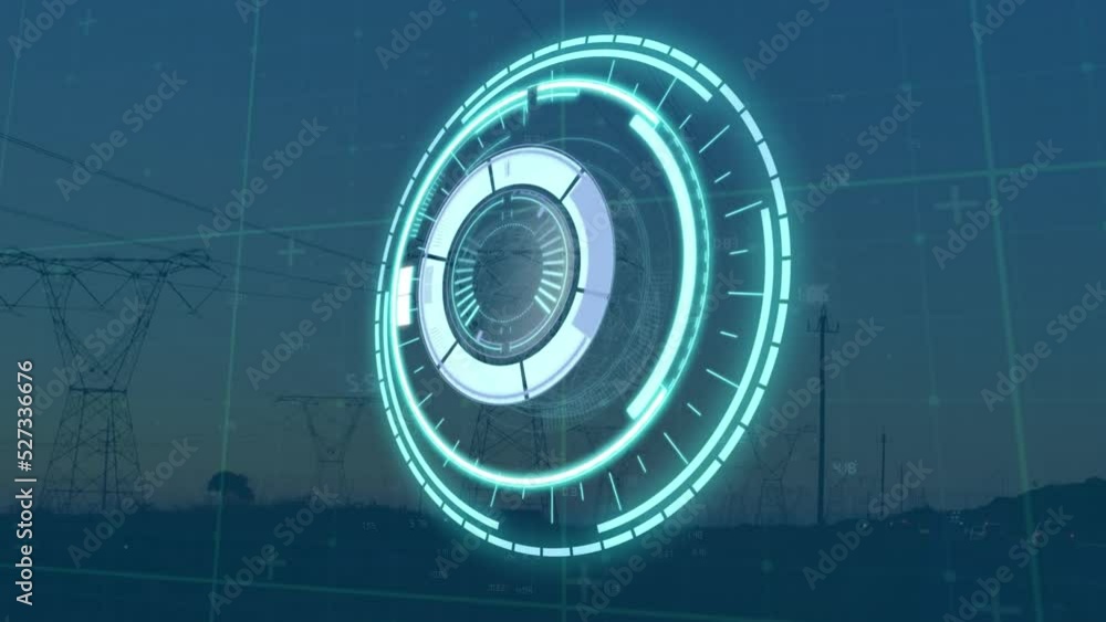 Poster animation of scope scanning over networks of safe lock round scanner and data processing