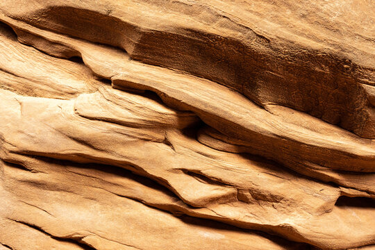 Uneven surface of sandstone formation