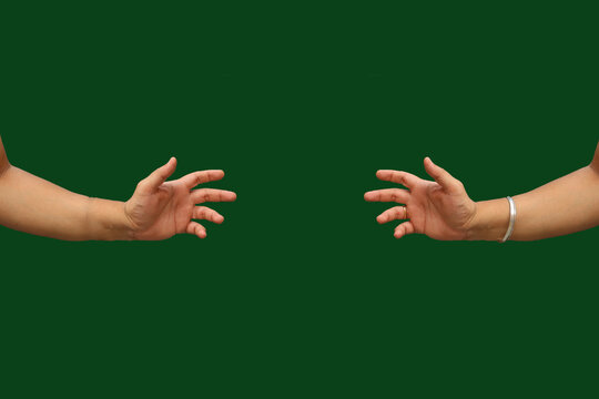 team building, hands for advertisement and product mockup, different gestures 
