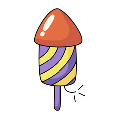 Firework rocket icon