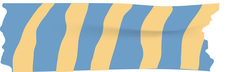 Drawn cute blue washi tape