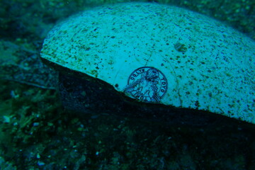 Famous wreck ship Fujikawa maru in Truk lagoon.