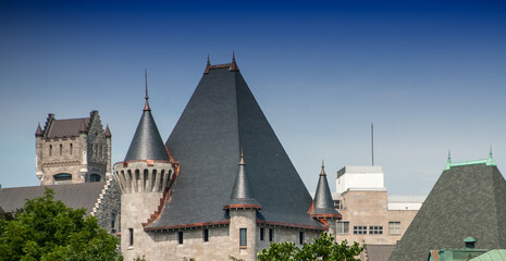 Wonderful medieval architecture of Montreal, Quebec