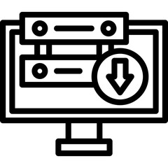 Fototapeta premium Server Down Icon