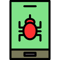 Mobile Virus Icon