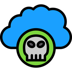 Infected Cloud Icon