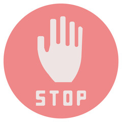 Obraz premium stop illustration