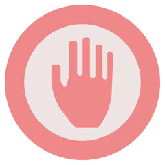 Obraz premium stop illustration