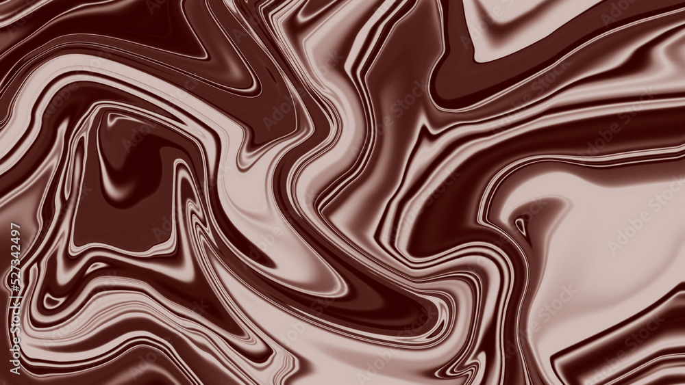 Poster abstract wavy line with gradient red brown background