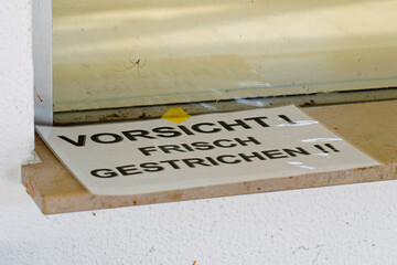 frisch gestrichen