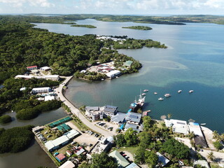 Colonia city in Yap state, Micronesia.