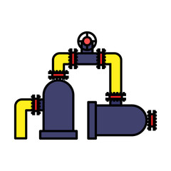 Well head throttle valve Concept, Vertical Treater Dump Valves Vector Icon Design, Oil and Gas industry Symbol, Petroleum  and gasoline Sign, Service and supply stock illustration