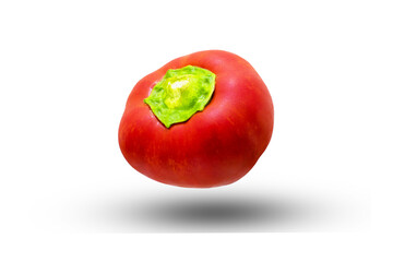 isolated bell pepper. sweet red pepper isolated on white background. High quality photo