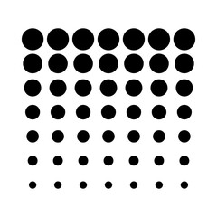 Halftone gradient.Dots pattern vector. Polka dot background.Background with monochrome dotted texture. Polka dot pattern template.Abstract geometric shape.Seamless black polka dot pattern on white.
