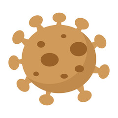 Virus cartoon icon