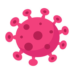 Virus cartoon icon