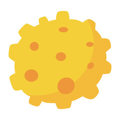 Virus cartoon icon