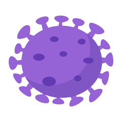Virus cartoon icon