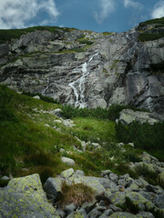 A small waterfall in the High Tatras, Slovakia