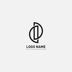 DD initial letter logo design template vector
