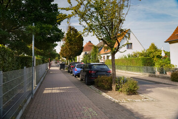 Cottage street in a small European city, Germany, Austria