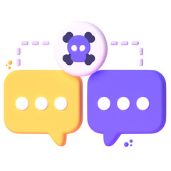 MITM in 3d render for graphic asset web presentation or other