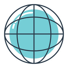 colorful internet symbol